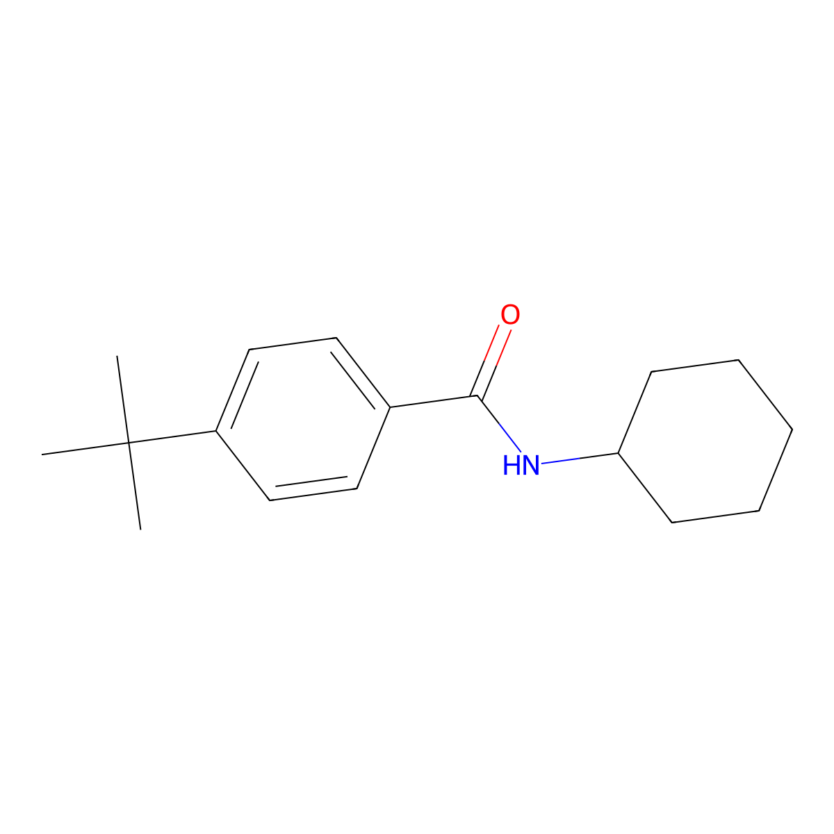 4-Tert-butyl-N-cyclohexylbenzamide molecular structure, CAS 101927-54-2