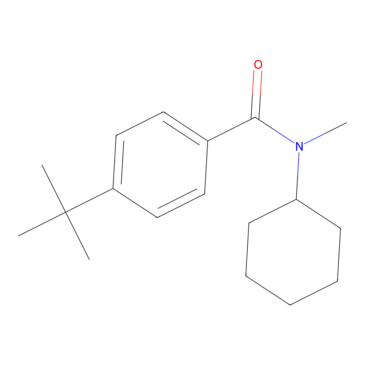 4-tert-butyl-N-cyclohexyl-N-methylbenzamide molecular structure, CAS 101927-57-5