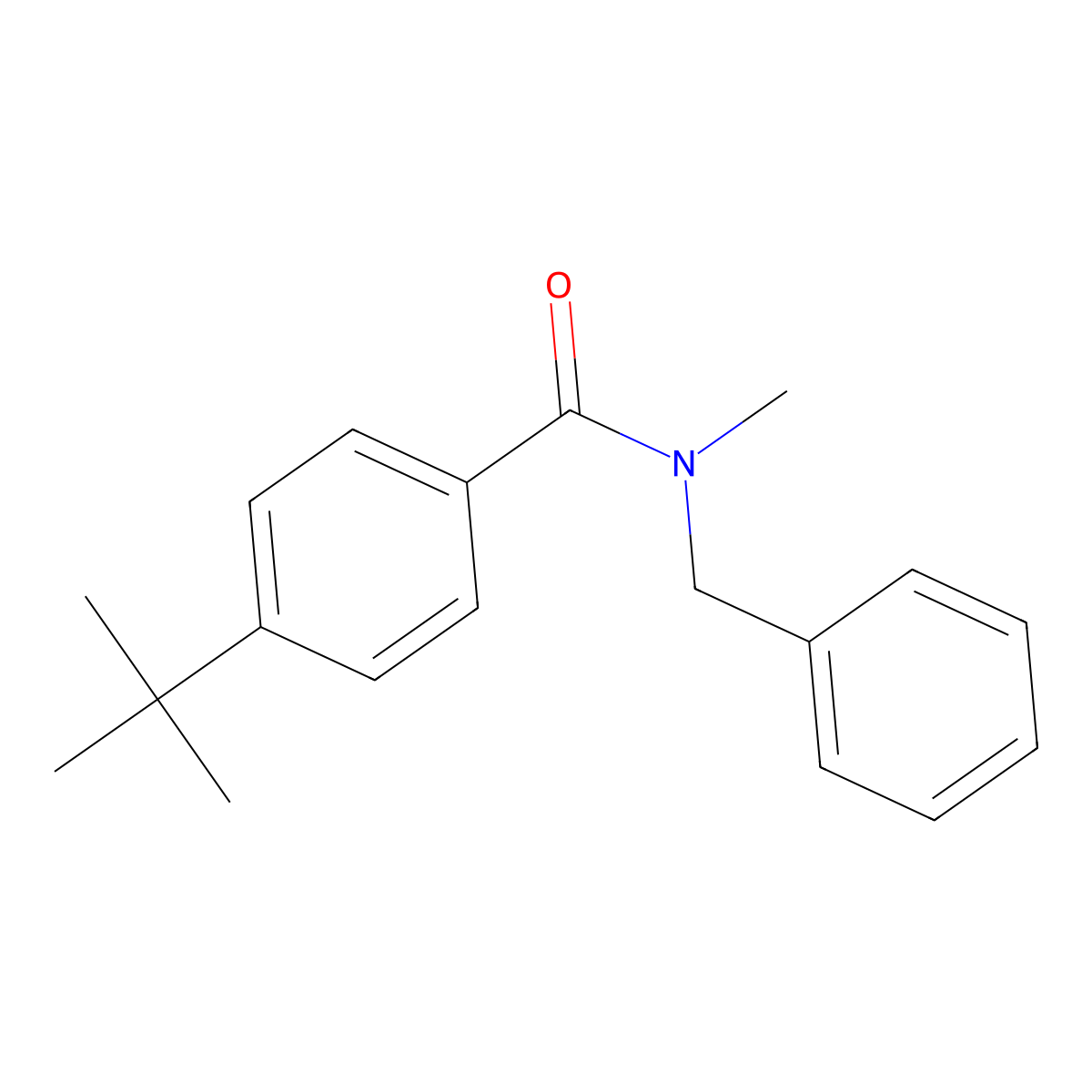 N-Benzyl-4-tert-butyl-N-methylbenzamide molecular structure, CAS 101927-58-6