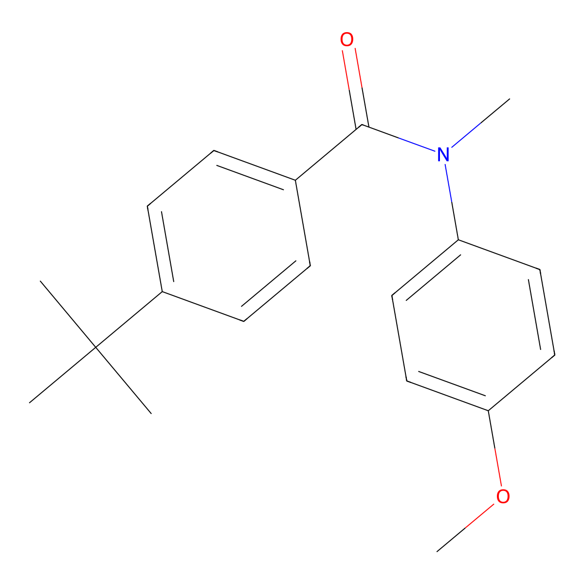 4-(1,1-Dimethylethyl)-N-(4-methoxyphenyl)-N-methylbenzamide molecular structure, CAS 101927-70-2
