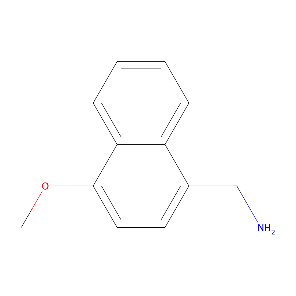 4-Methoxynaphthalen-1-ylmethylamine molecular structure, CAS 101931-31-1