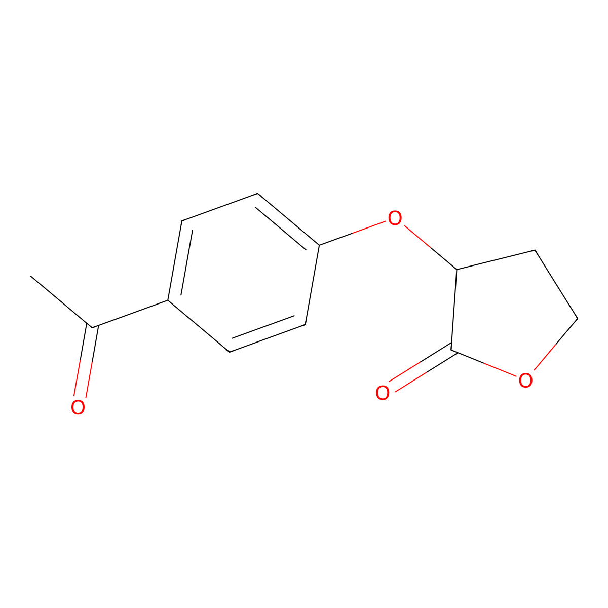 3-(4-Acetylphenoxy)dihydro-2(3H)-furanone molecular structure, CAS 1019341-09-3