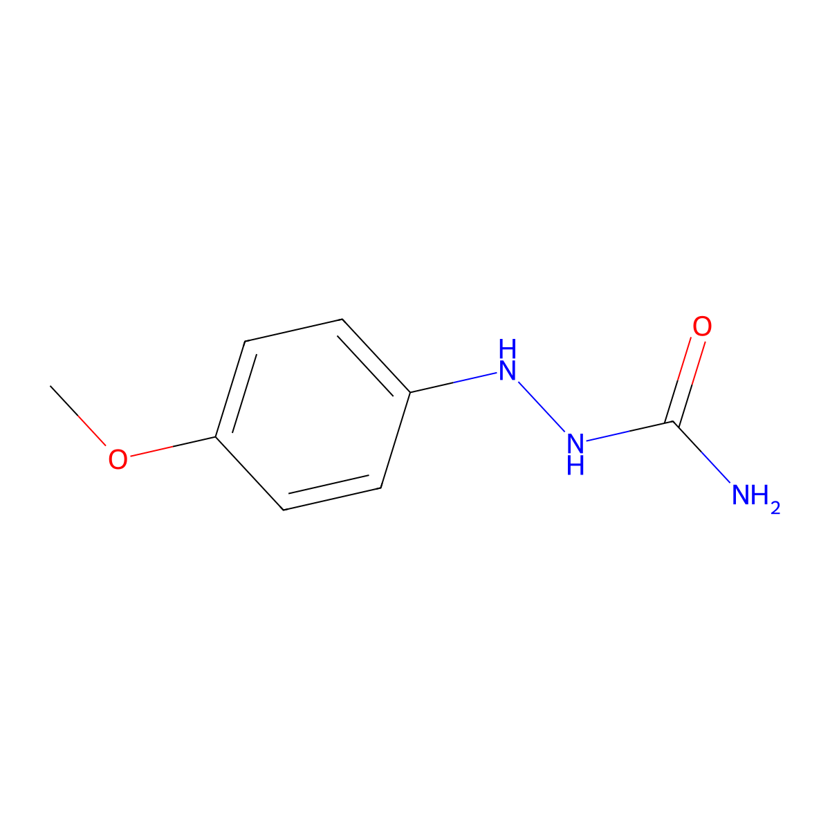 2-(4-Methoxyphenyl)hydrazinecarboxamide molecular structure, CAS 101935-25-5