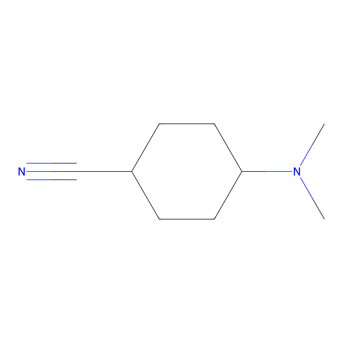 4-(Dimethylamino)cyclohexanecarbonitrile molecular structure, CAS 101935-32-4