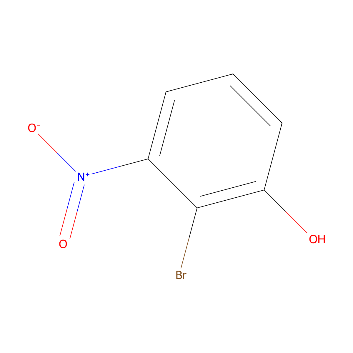 2-Bromo-3-nitrophenol molecular structure, CAS 101935-40-4