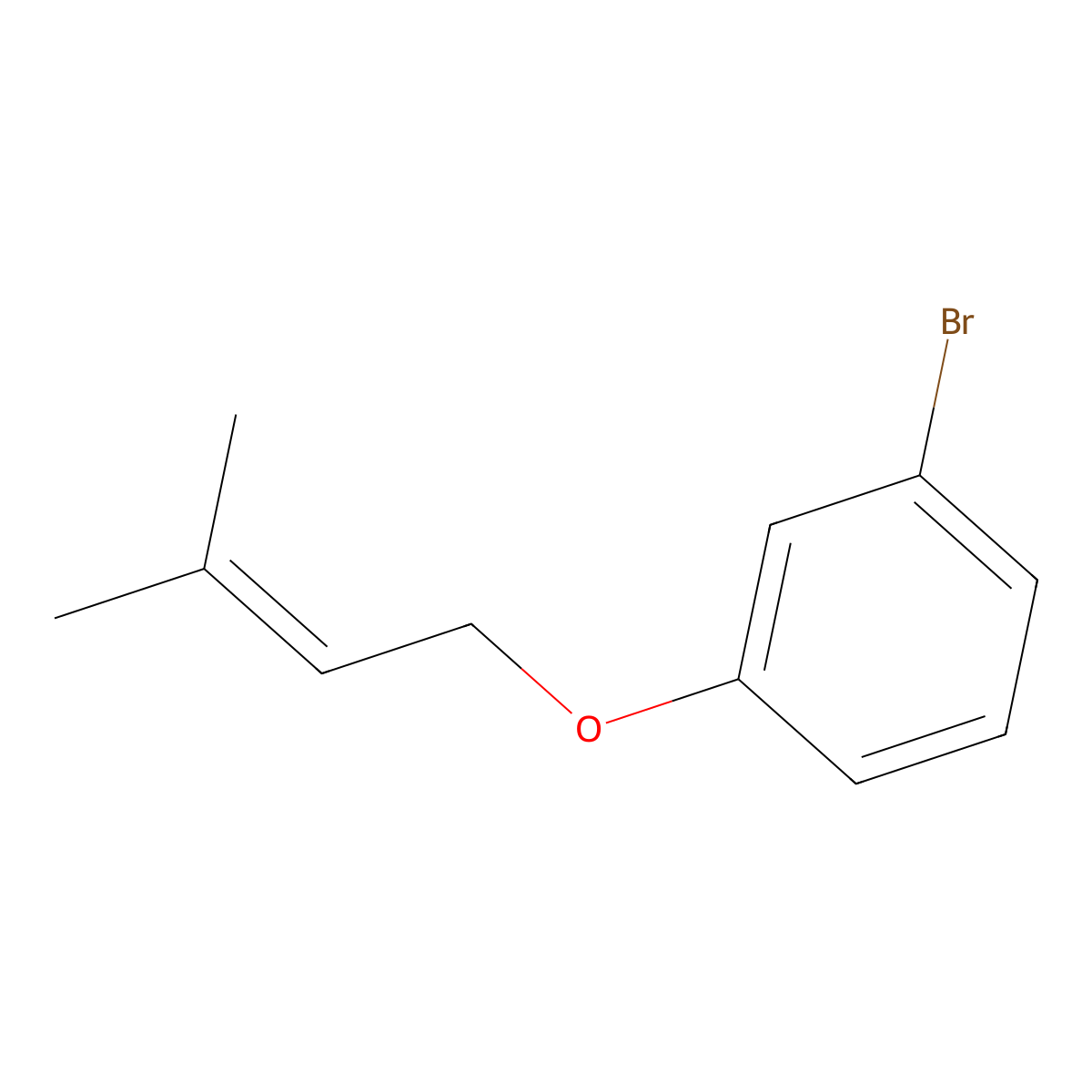 1-Bromo-3-[(3-methyl-2-buten-1-yl)oxy]benzene molecular structure, CAS 1019352-01-2