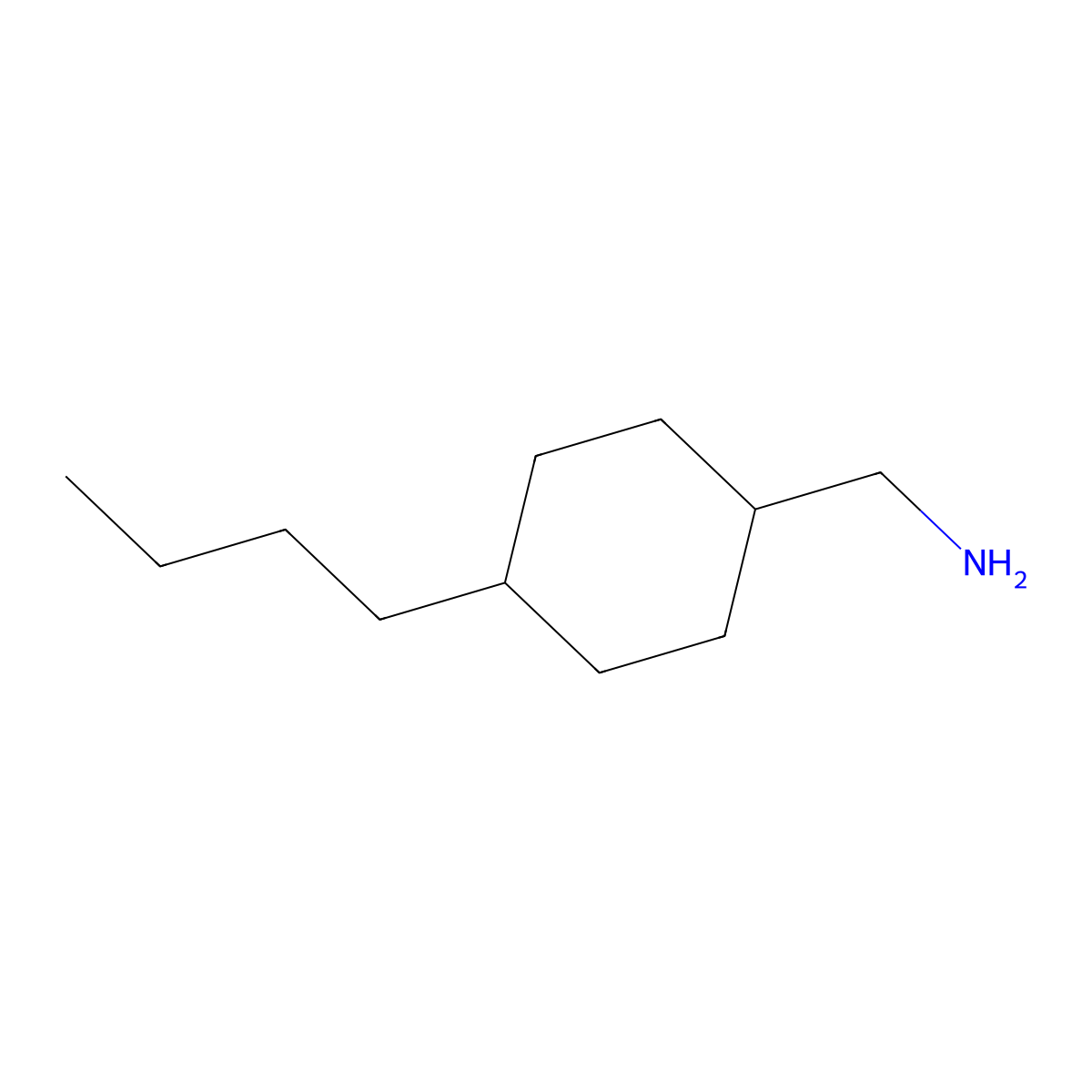 (4-Butylcyclohexyl)methanamine molecular structure, CAS 1019356-55-8
