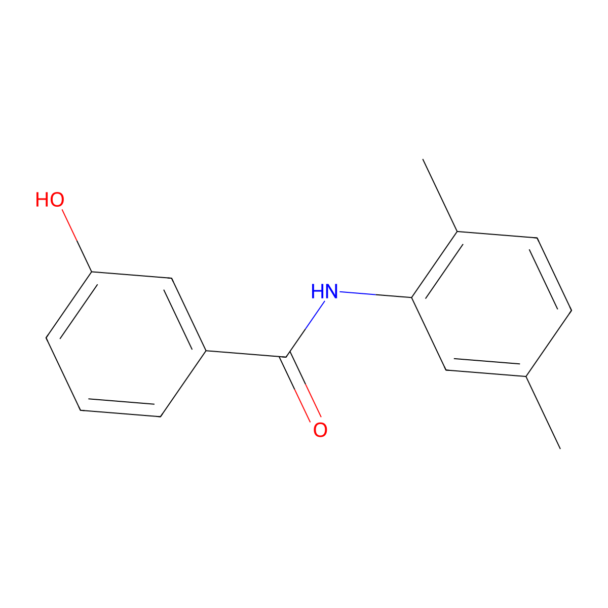 N-(2,5-dimethylphenyl)-3-hydroxybenzamide molecular structure, CAS 1019362-63-0