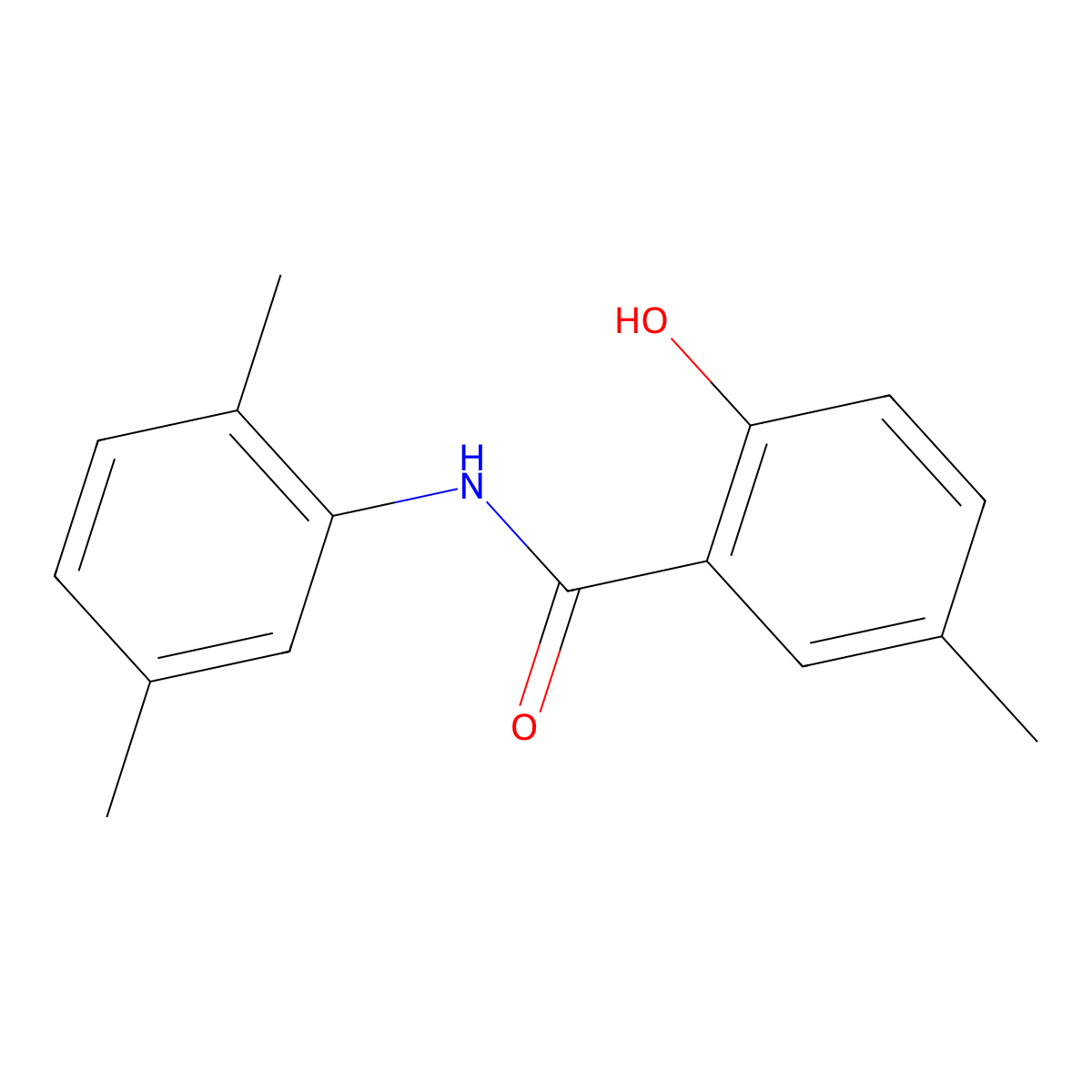 N-(2,5-dimethylphenyl)-2-hydroxy-5-methylbenzamide molecular structure, CAS 1019362-81-2