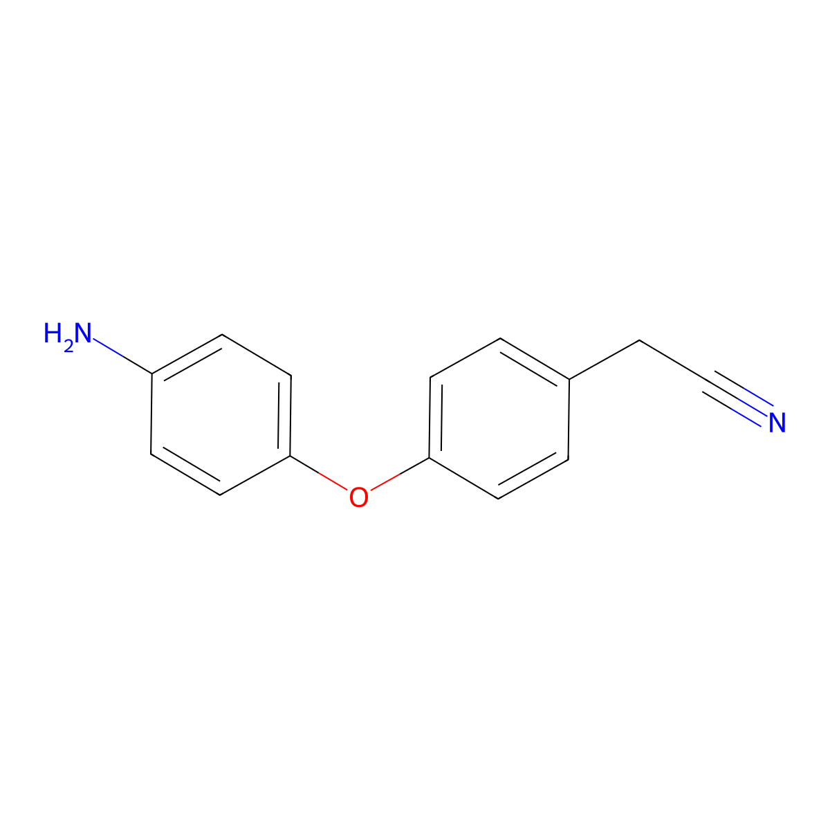 2-[4-(4-Aminophenoxy)phenyl]acetonitrile molecular structure, CAS 1019365-48-0