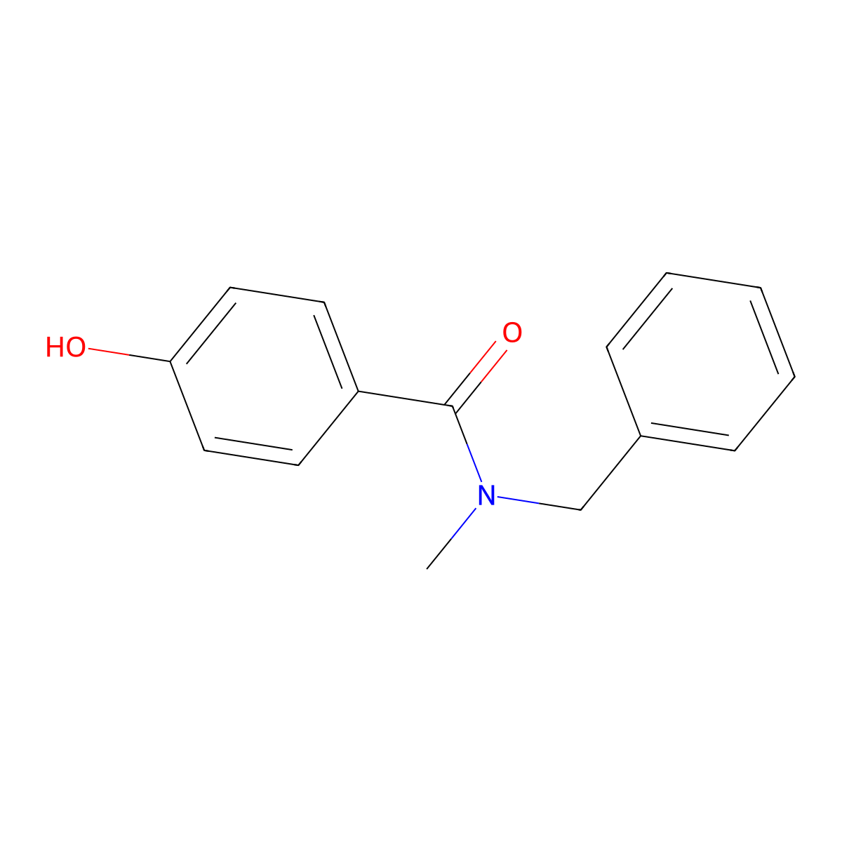 N-benzyl-4-hydroxy-N-methylbenzamide molecular structure, CAS 1019365-74-2