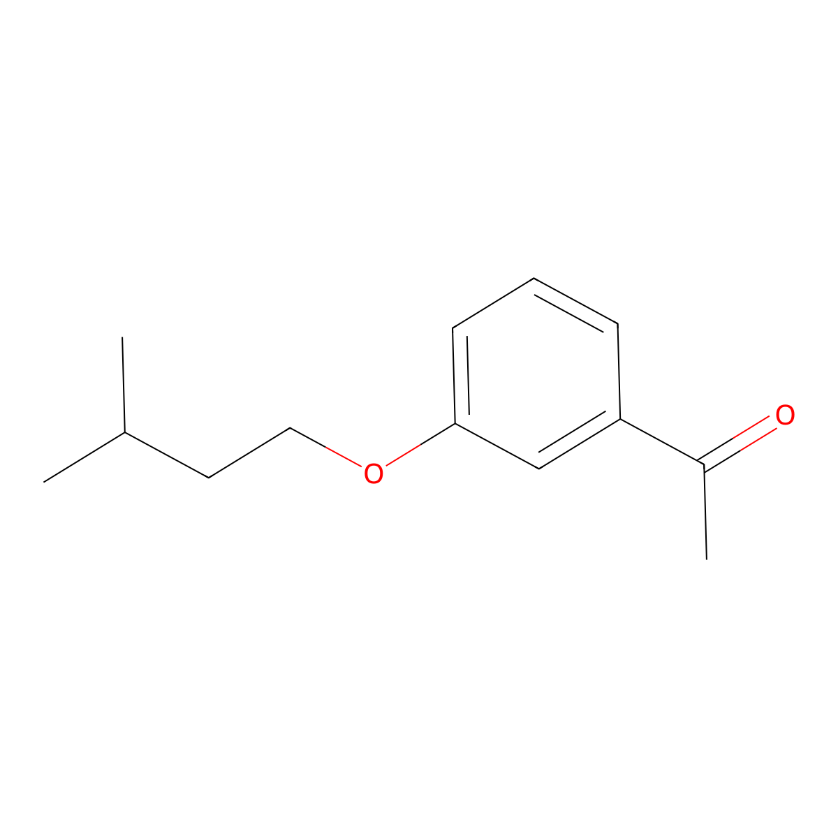 1-(3-(Isopentyloxy)phenyl)ethanone molecular structure, CAS 1019367-97-5