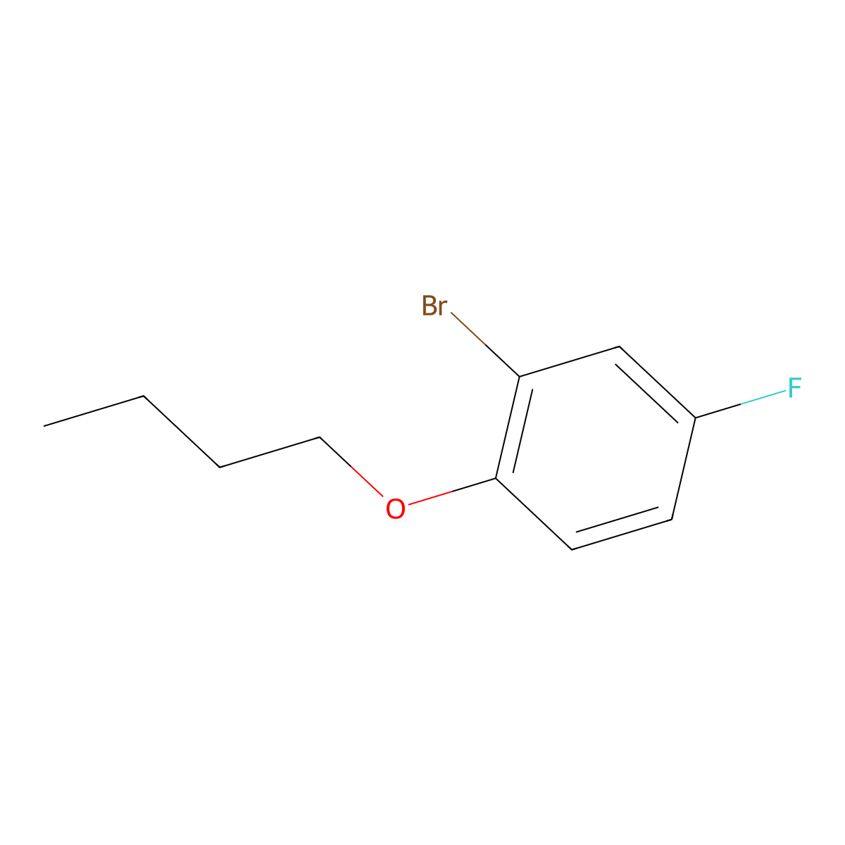 1-Bromo-2-butoxy-5-fluorobenzene molecular structure, CAS 1019369-61-9