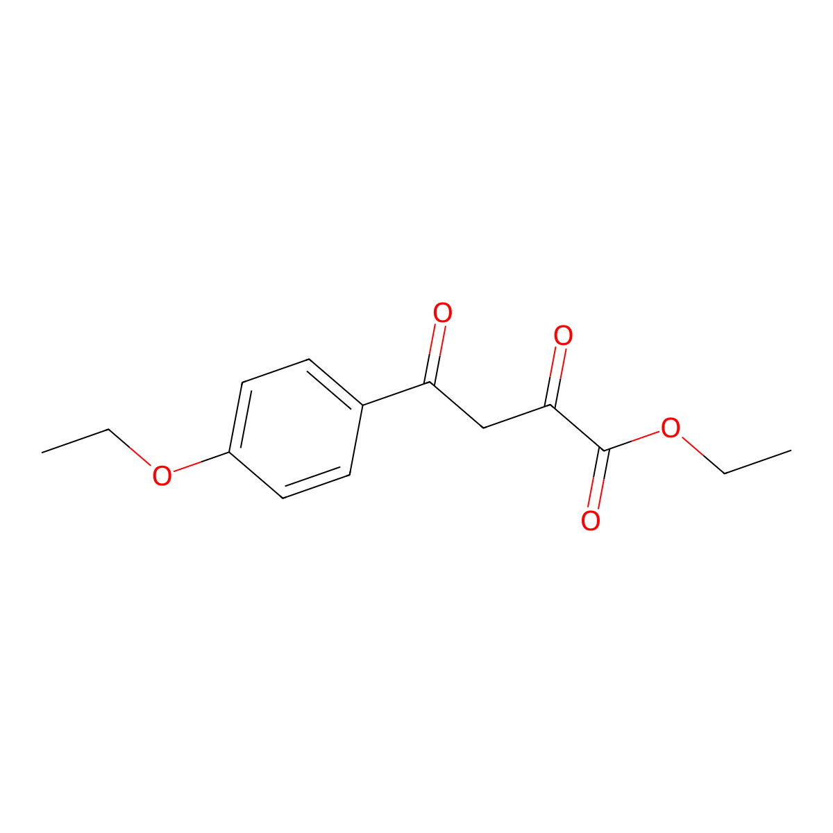 Ethyl 4-(4-ethoxyphenyl)-2,4-dioxobutanoate molecular structure, CAS 1019379-40-8