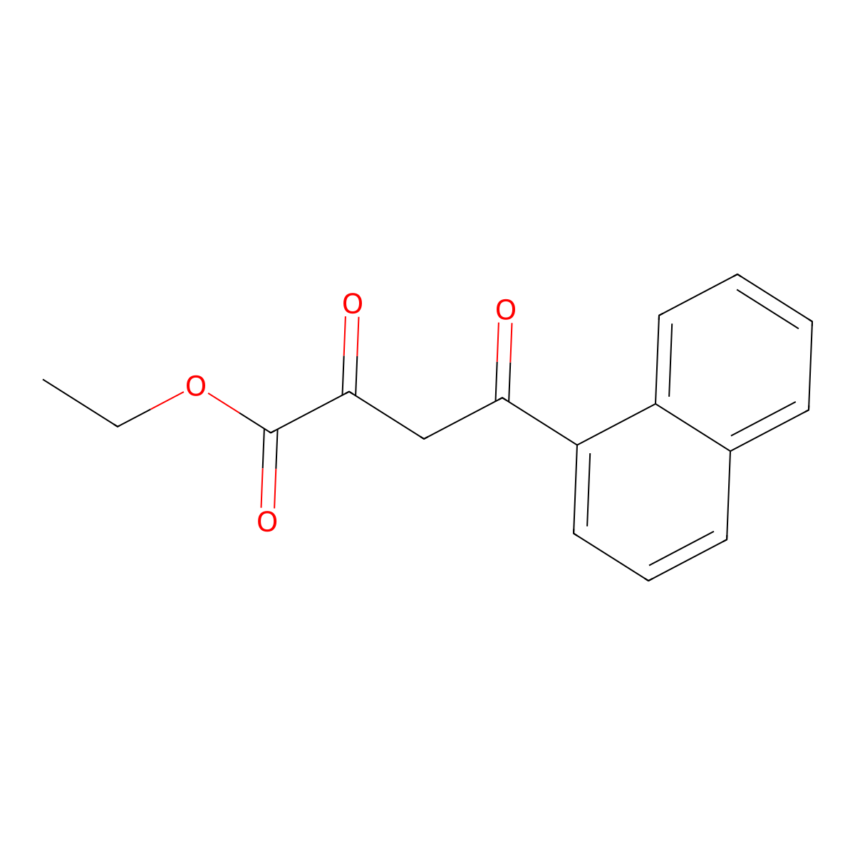 Ethyl 4-(1-Naphthyl)-2,4-dioxobutanoate molecular structure, CAS 1019379-49-7
