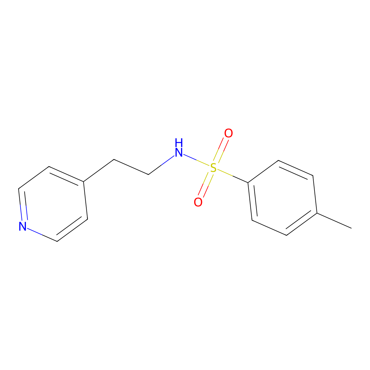4-Methyl-N-[2-(4-pyridinyl)ethyl]benzenesulfonamide molecular structure, CAS 101938-75-4