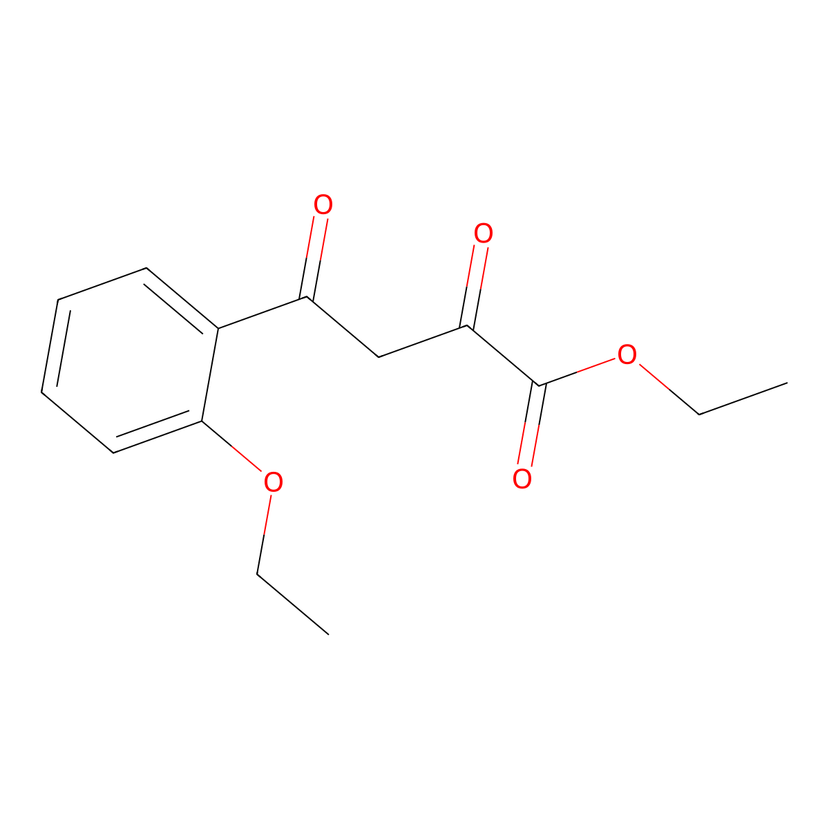 Ethyl 4-(2-ethoxyphenyl)-2,4-dioxobutanoate molecular structure, CAS 1019380-58-5