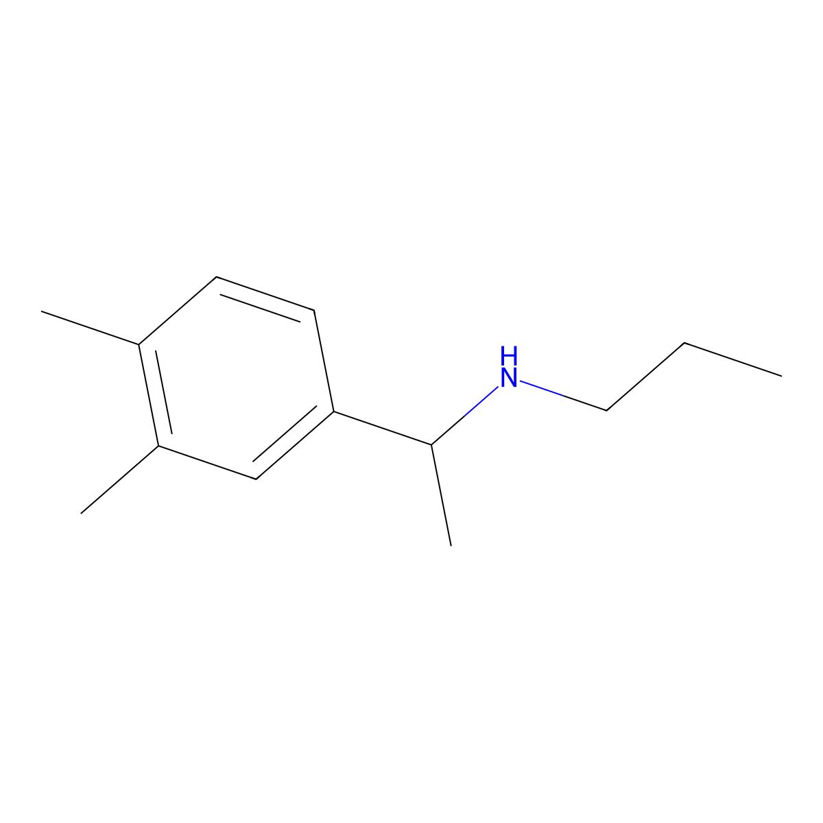 [1-(3,4-Dimethylphenyl)ethyl](propyl)amine molecular structure, CAS 1019382-37-6