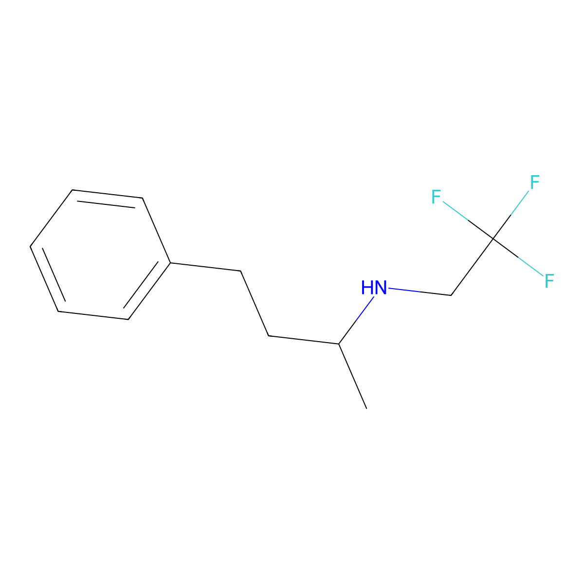 (4-Phenylbutan-2-yl)(2,2,2-trifluoroethyl)amine molecular structure, CAS 1019382-63-8