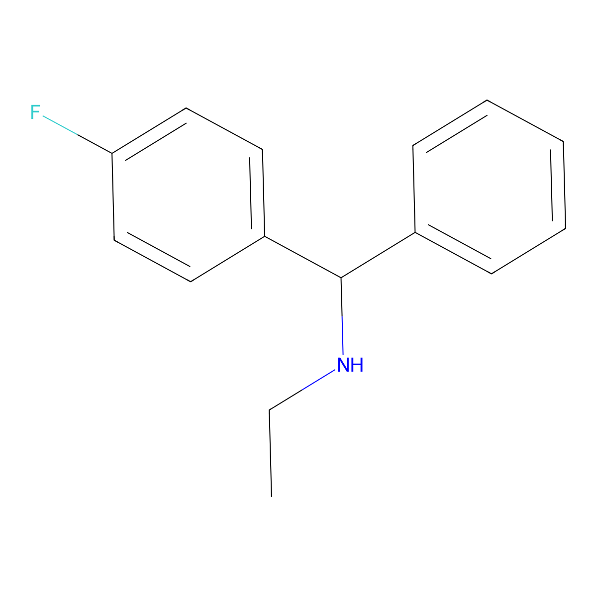 Ethyl[(4-fluorophenyl)(phenyl)methyl]amine molecular structure, CAS 1019384-92-9