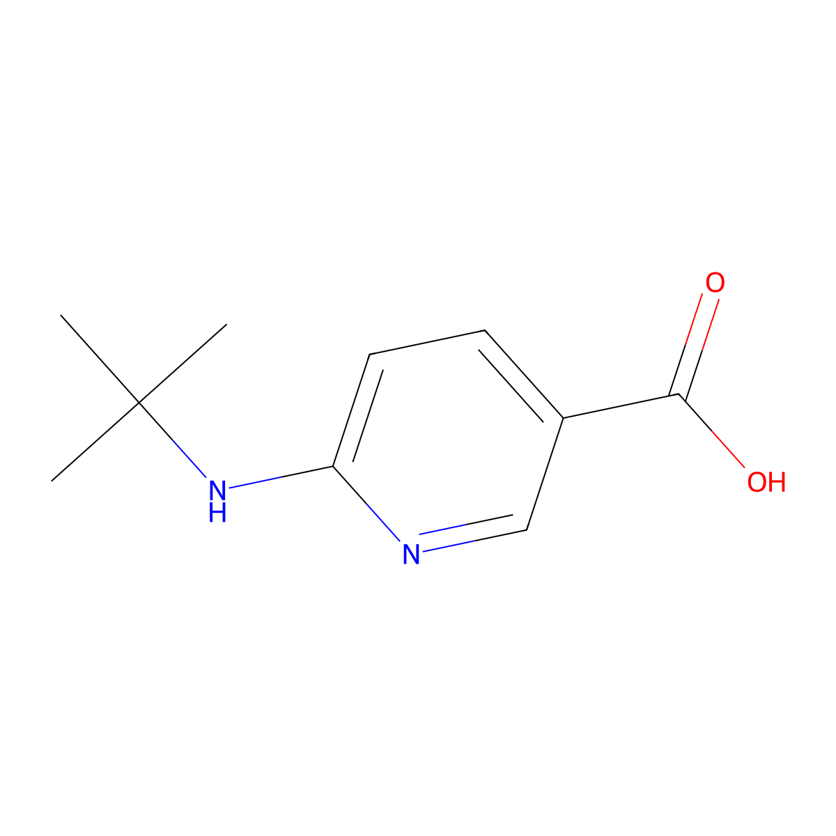 6-(tert-Butylamino)nicotinic acid molecular structure, CAS 1019387-69-9
