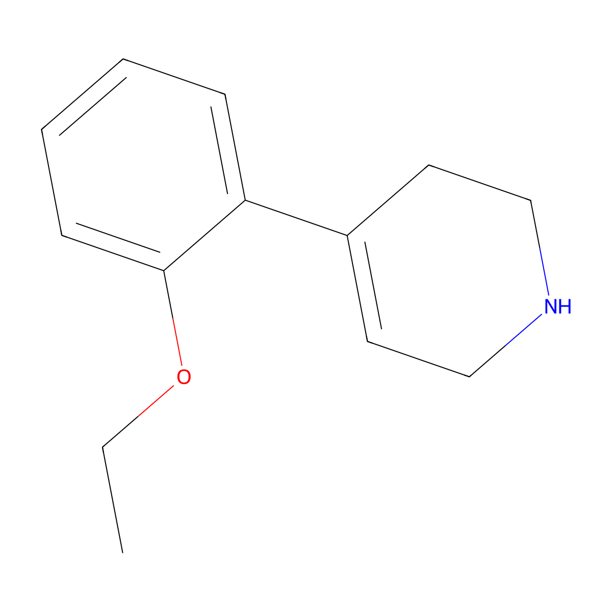 4-(2-Ethoxyphenyl)-1,2,3,6-tetrahydropyridine molecular structure, CAS 1019388-79-4
