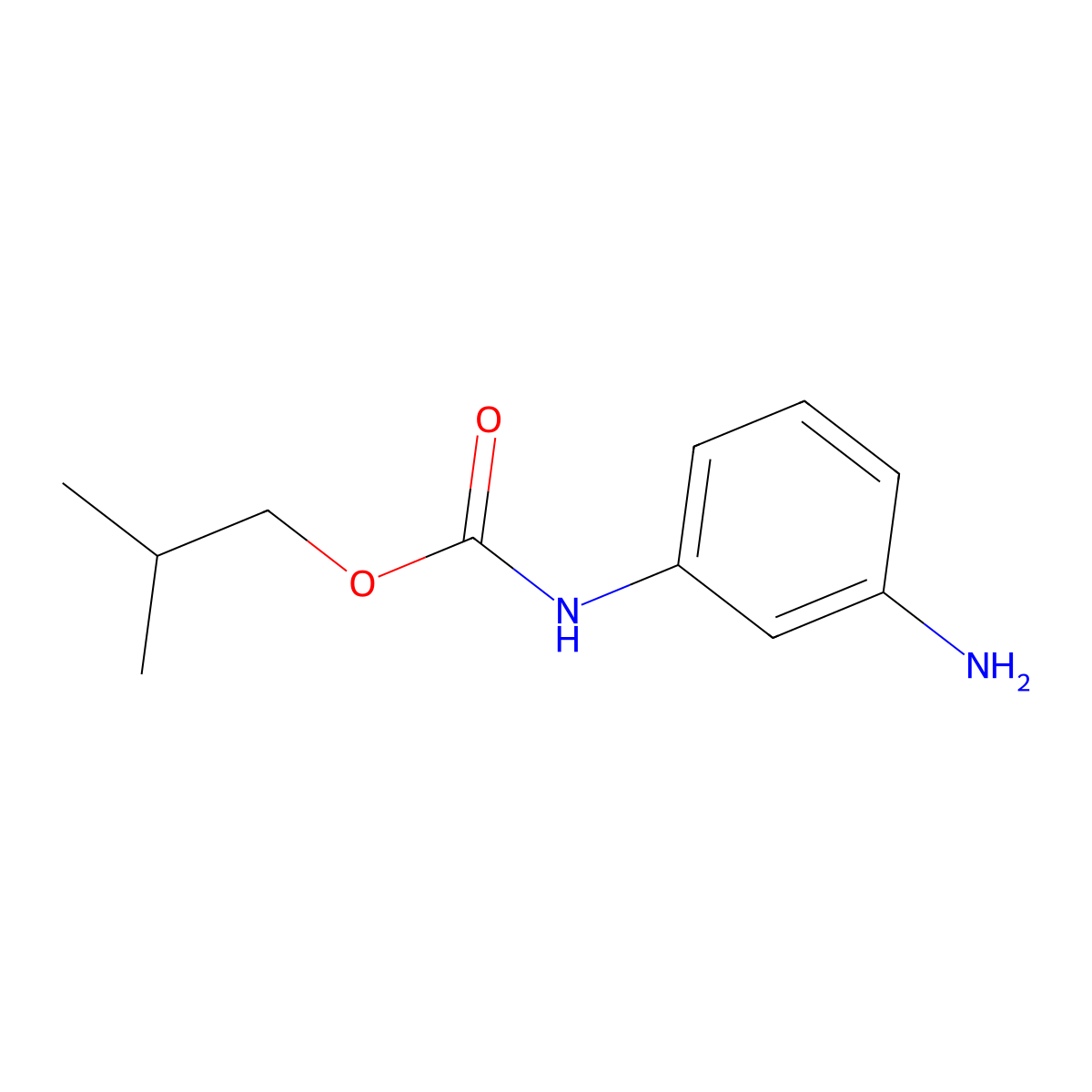 2-methylpropyl N-(3-aminophenyl)carbamate molecular structure, CAS 1019388-96-5