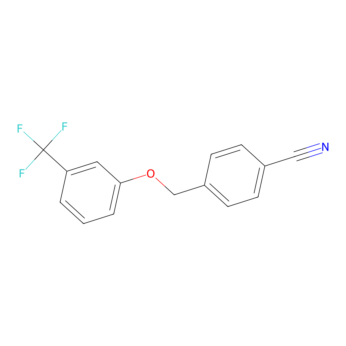 4-[[3-(Trifluoromethyl)phenoxy]methyl]benzonitrile molecular structure, CAS 1019391-06-0