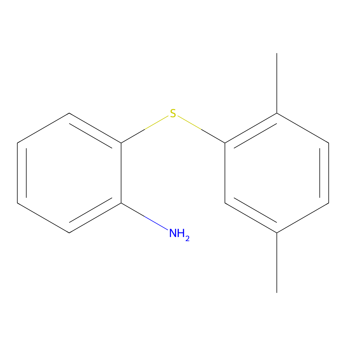 2-[(2,5-Dimethylphenyl)sulfanyl]aniline molecular structure, CAS 1019391-62-8
