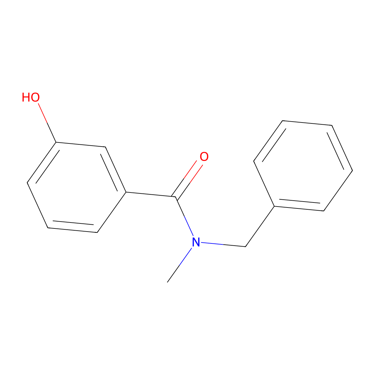 N-benzyl-3-hydroxy-N-methylbenzamide molecular structure, CAS 1019392-21-2