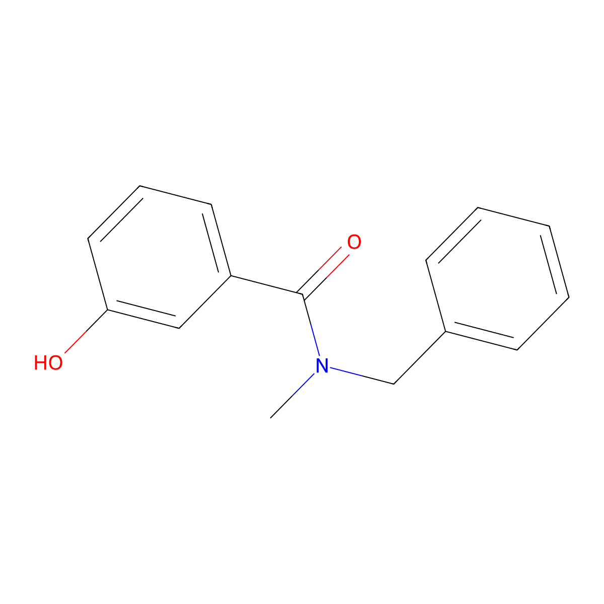 N-benzyl-3-hydroxy-N-methylbenzamide molecular structure, CAS 1019392-21-2