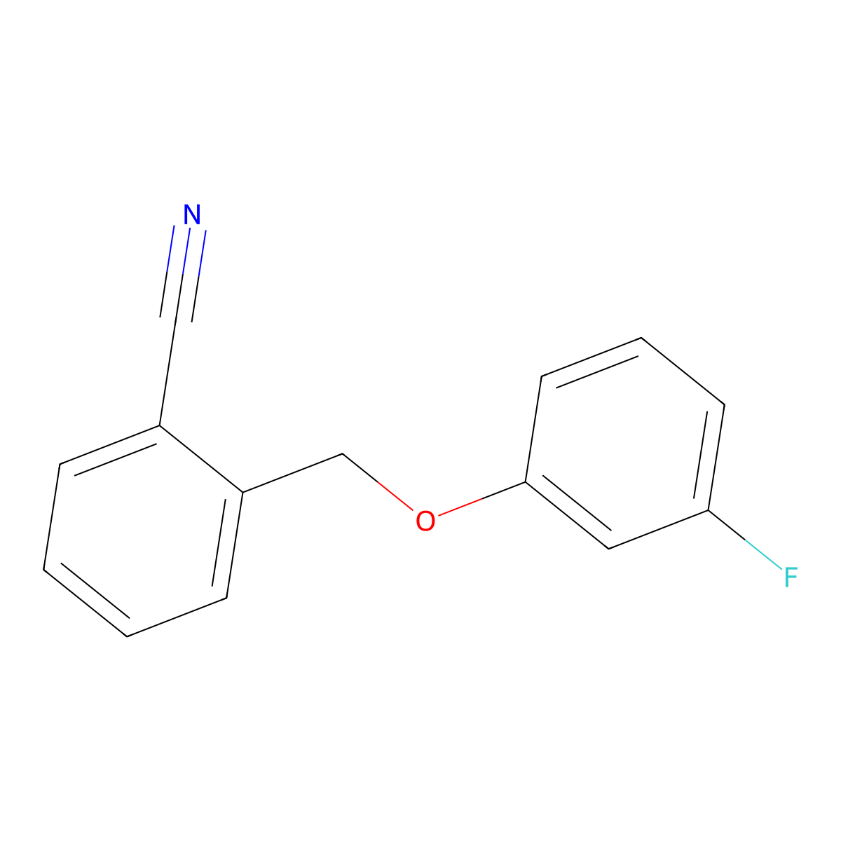 2-[(3-Fluorophenoxy)methyl]benzonitrile molecular structure, CAS 1019437-39-8