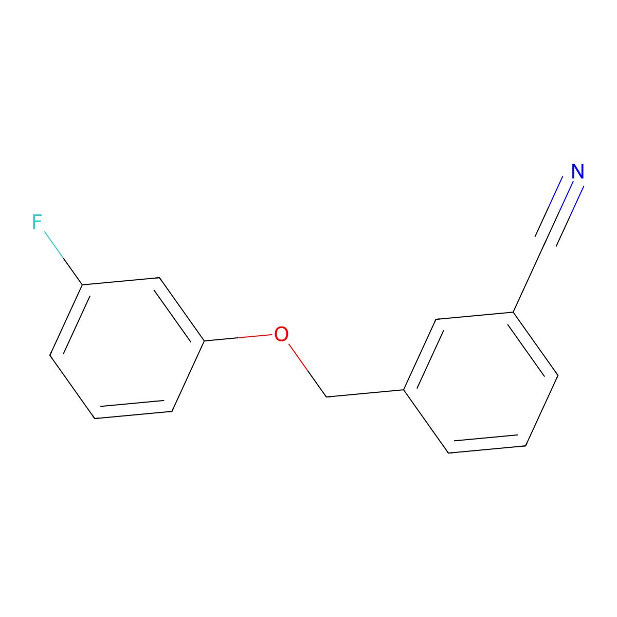 3-(3-Fluorophenoxymethyl)benzonitrile molecular structure, CAS 1019437-40-1