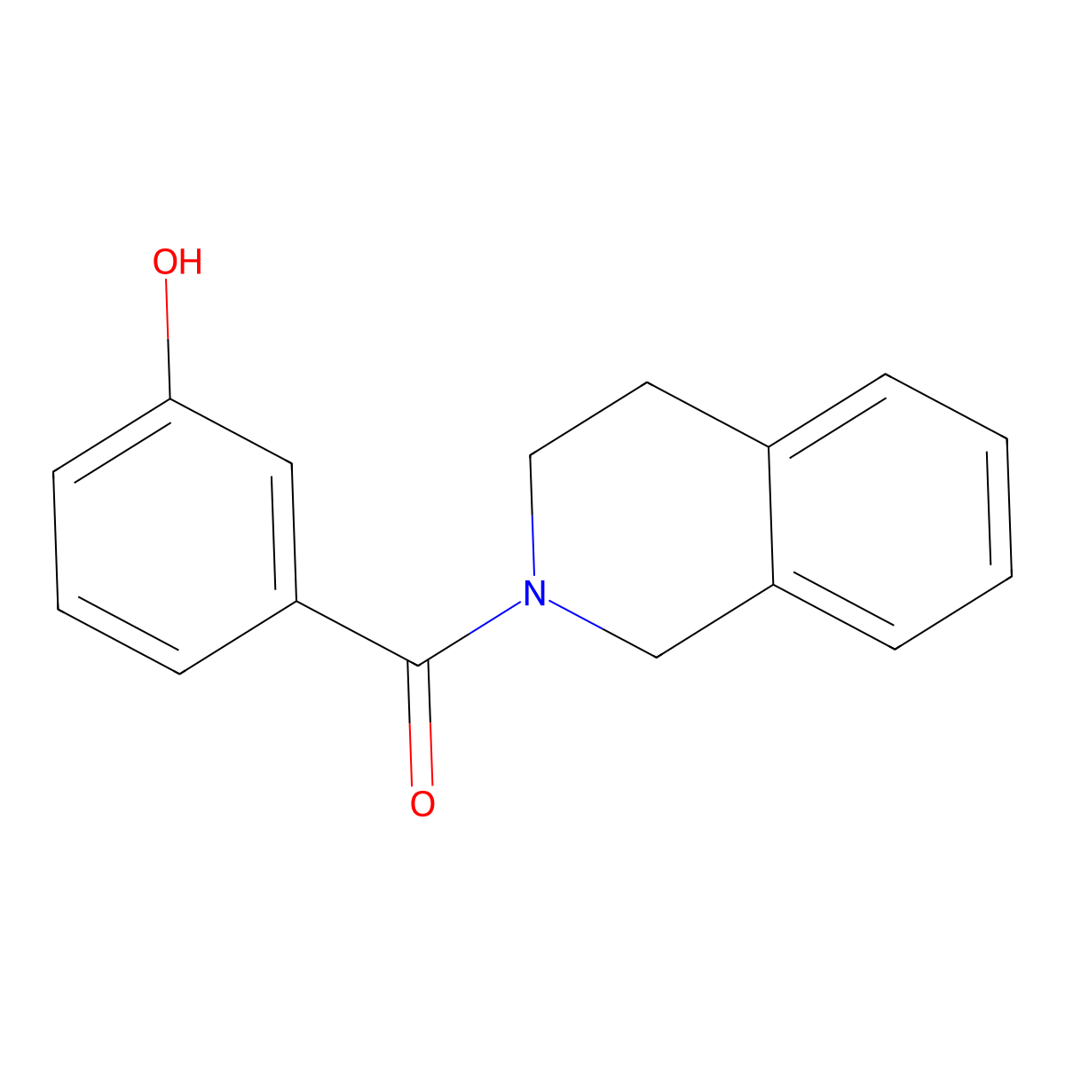 3-(1,2,3,4-Tetrahydroisoquinoline-2-carbonyl)phenol molecular structure, CAS 1019438-49-3