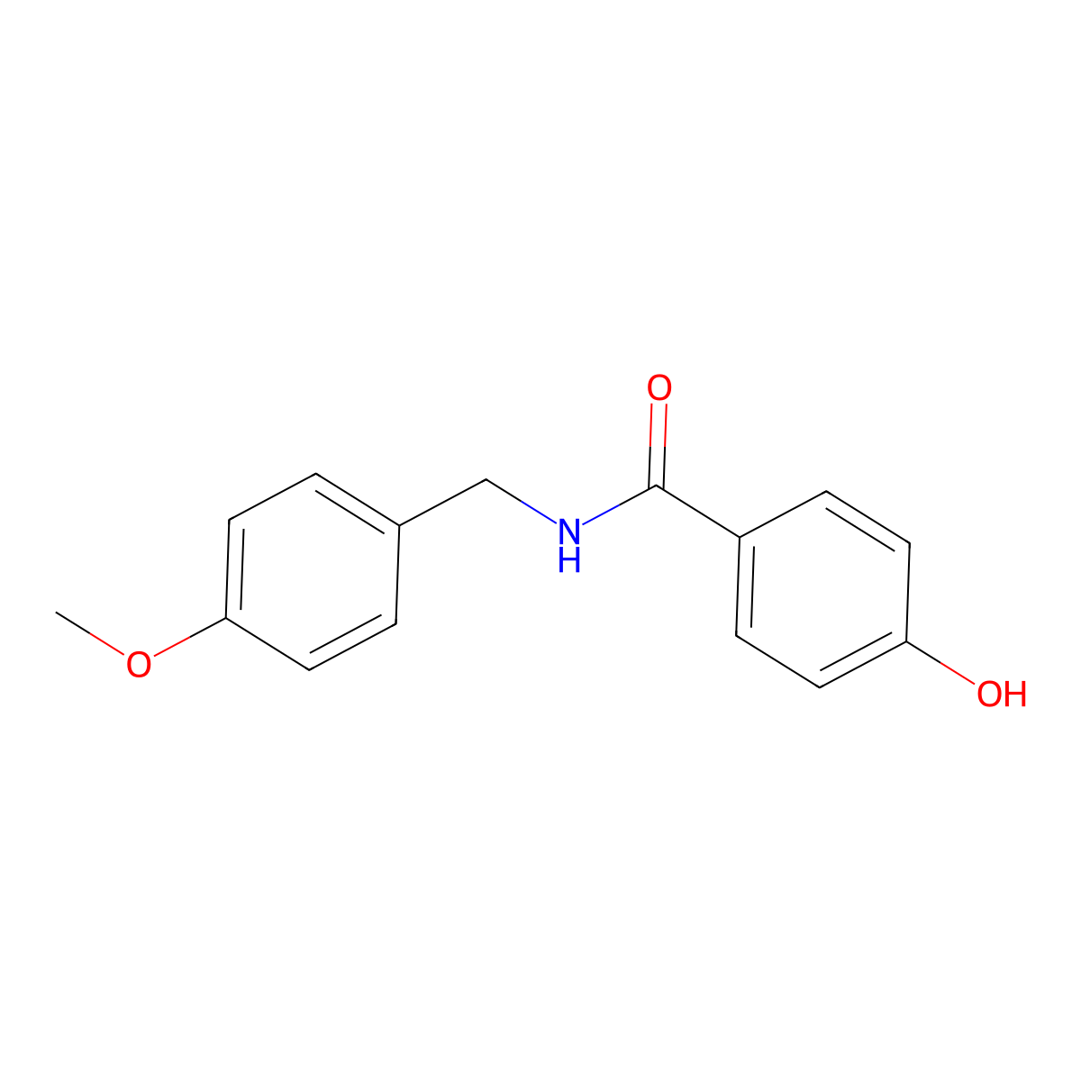 4-hydroxy-N-[(4-methoxyphenyl)methyl]benzamide molecular structure, CAS 1019441-41-8