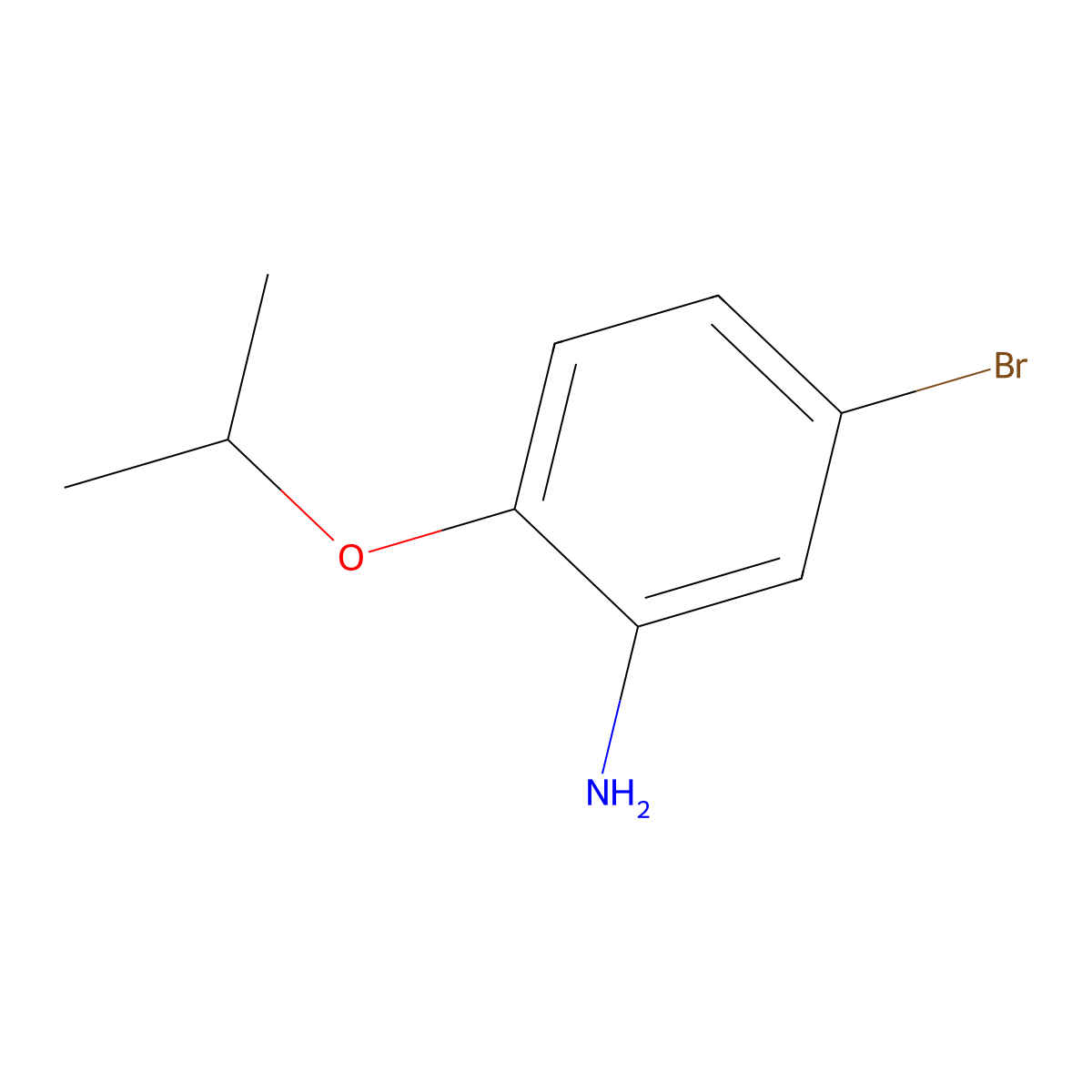 5-Bromo-2-isopropoxyaniline molecular structure, CAS 1019442-22-8
