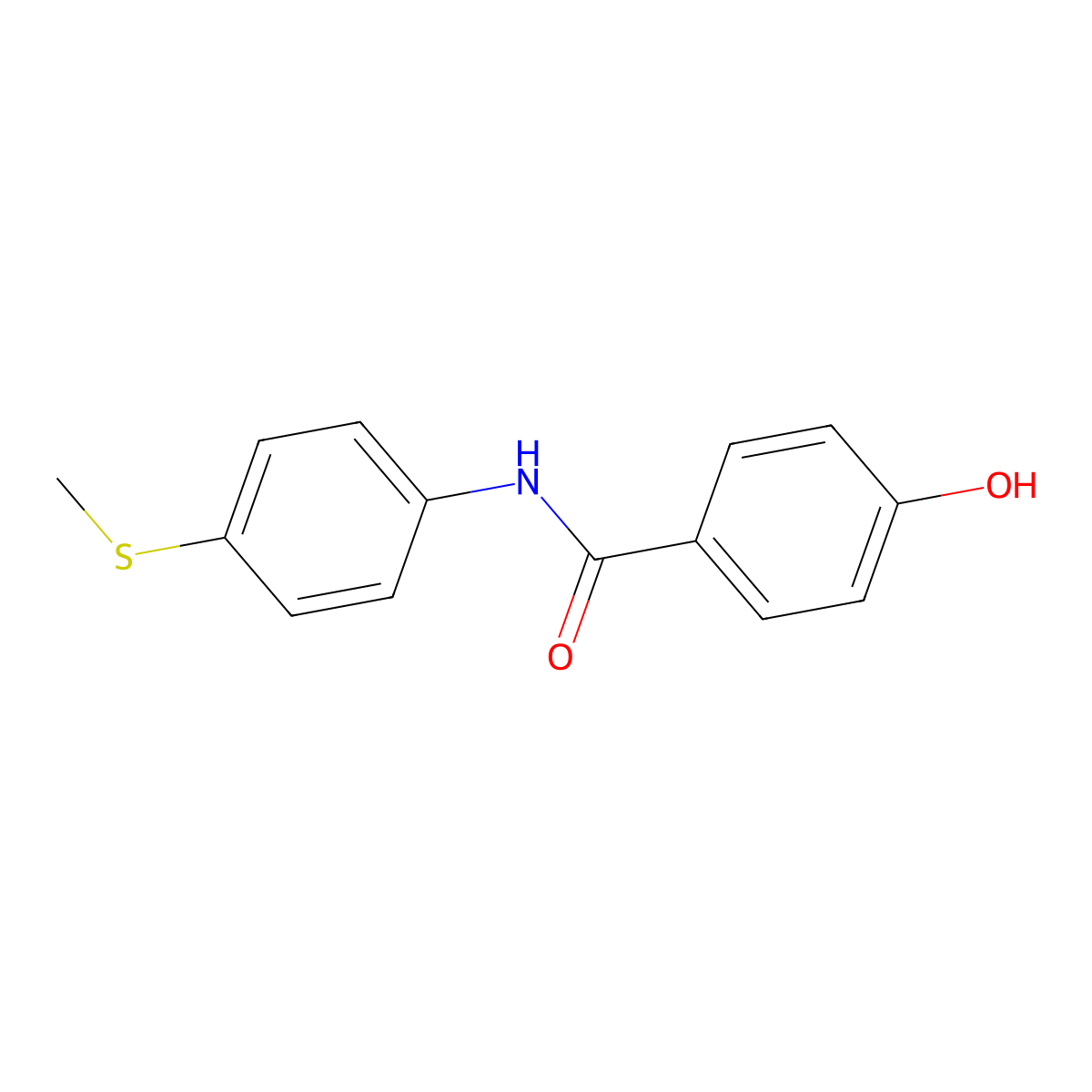 4-Hydroxy-N-[4-(methylsulfanyl)phenyl]benzamide molecular structure, CAS 1019445-77-2