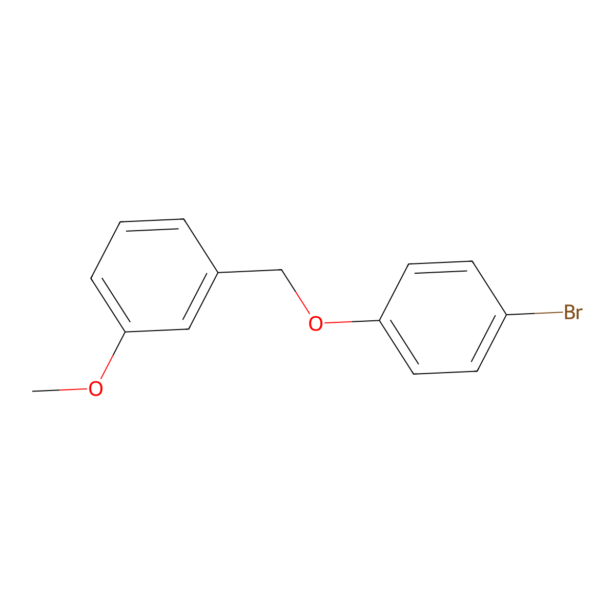 1-((4-Bromophenoxy)methyl)-3-methoxybenzene molecular structure, CAS 1019446-38-8