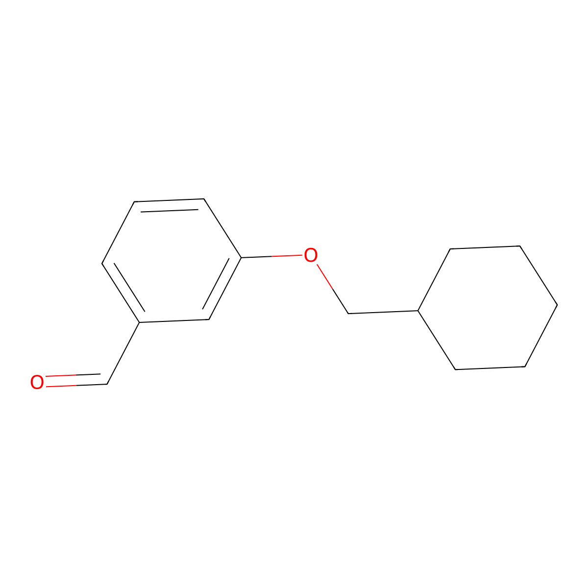 3-(Cyclohexylmethoxy)benzaldehyde molecular structure, CAS 1019446-59-3