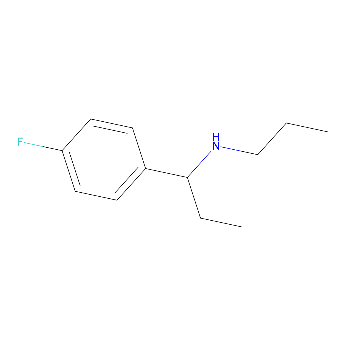 [1-(4-Fluorophenyl)propyl](propyl)amine molecular structure, CAS 1019449-54-7