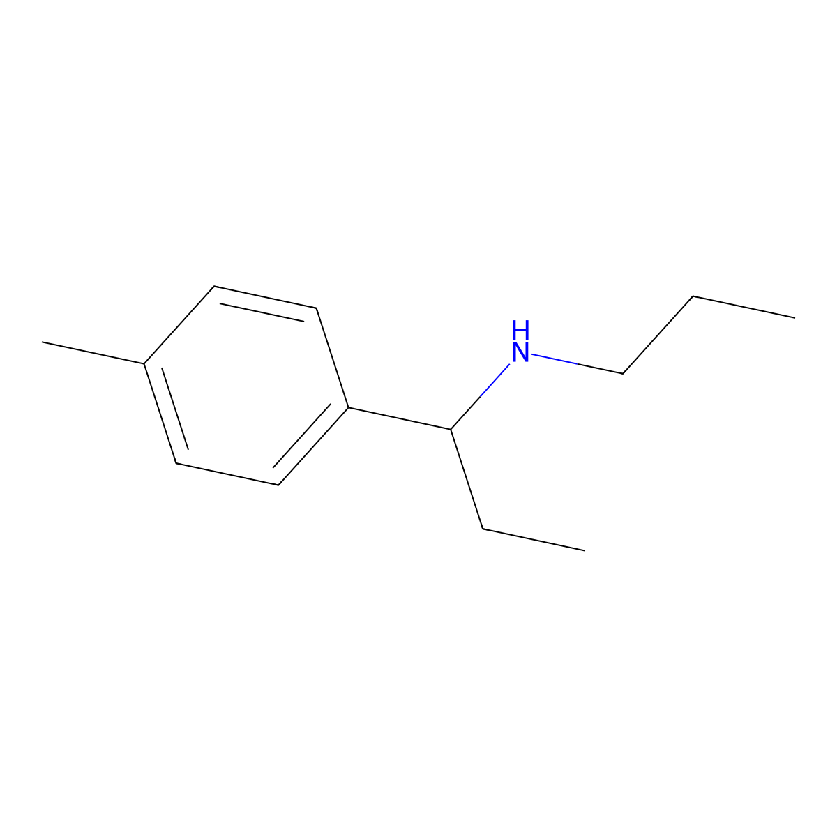 [1-(4-Methylphenyl)propyl](propyl)amine molecular structure, CAS 1019449-58-1