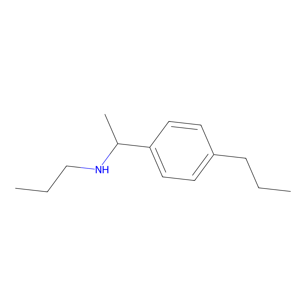 Propyl[1-(4-propylphenyl)ethyl]amine molecular structure, CAS 1019449-60-5
