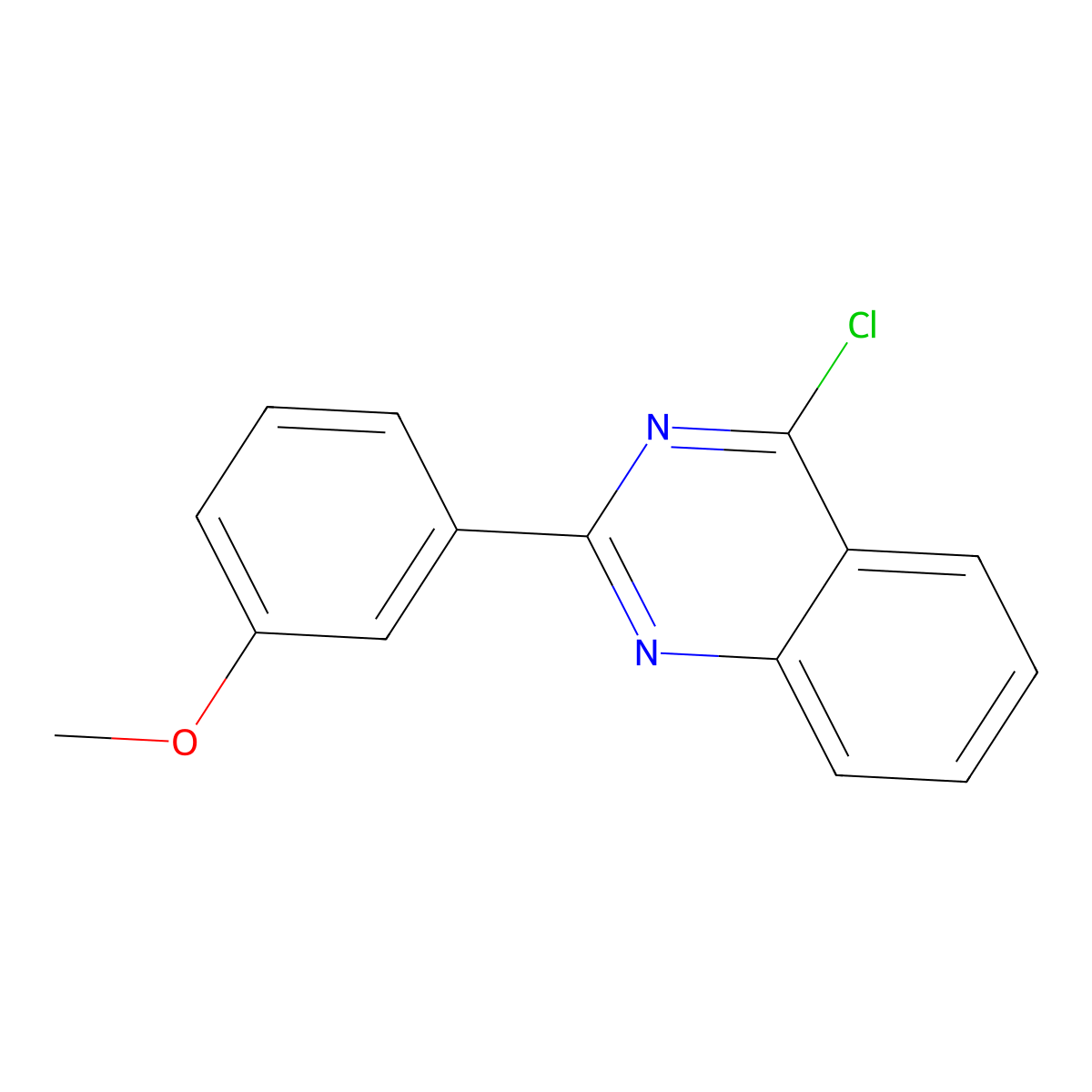 4-Chloro-2-(3-methoxyphenyl)quinazoline molecular structure, CAS 1019449-61-6