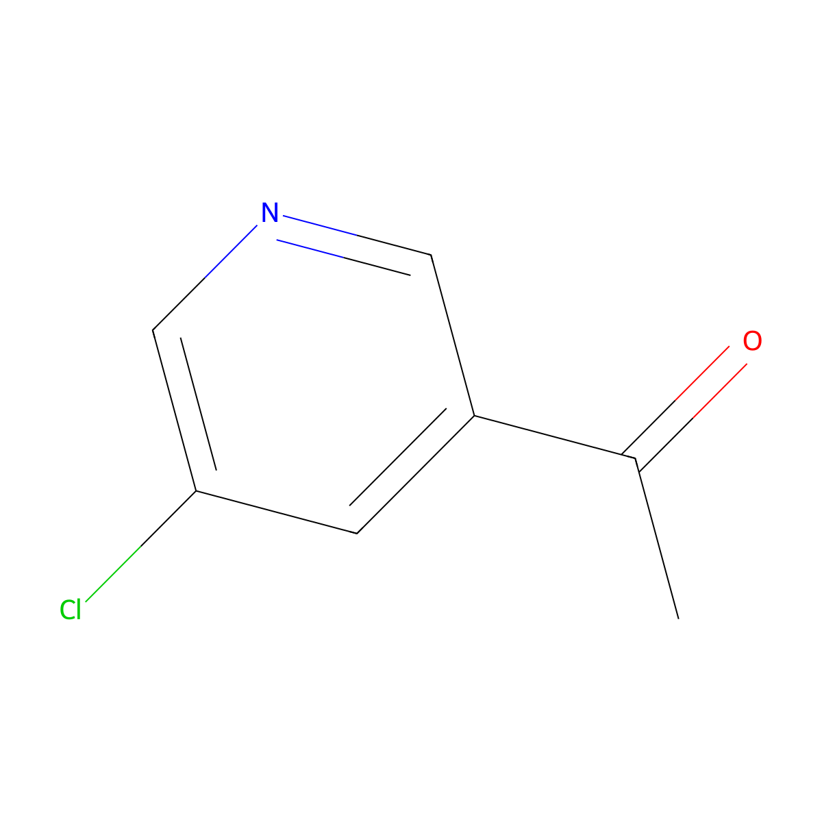 1-(5-Chloropyridin-3-yl)ethan-1-one molecular structure, CAS 101945-85-1