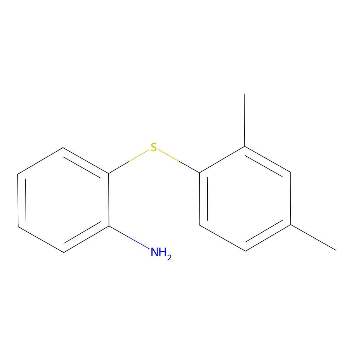 2-((2,4-Dimethylphenyl)sulfanyl)aniline molecular structure, CAS 1019453-85-0