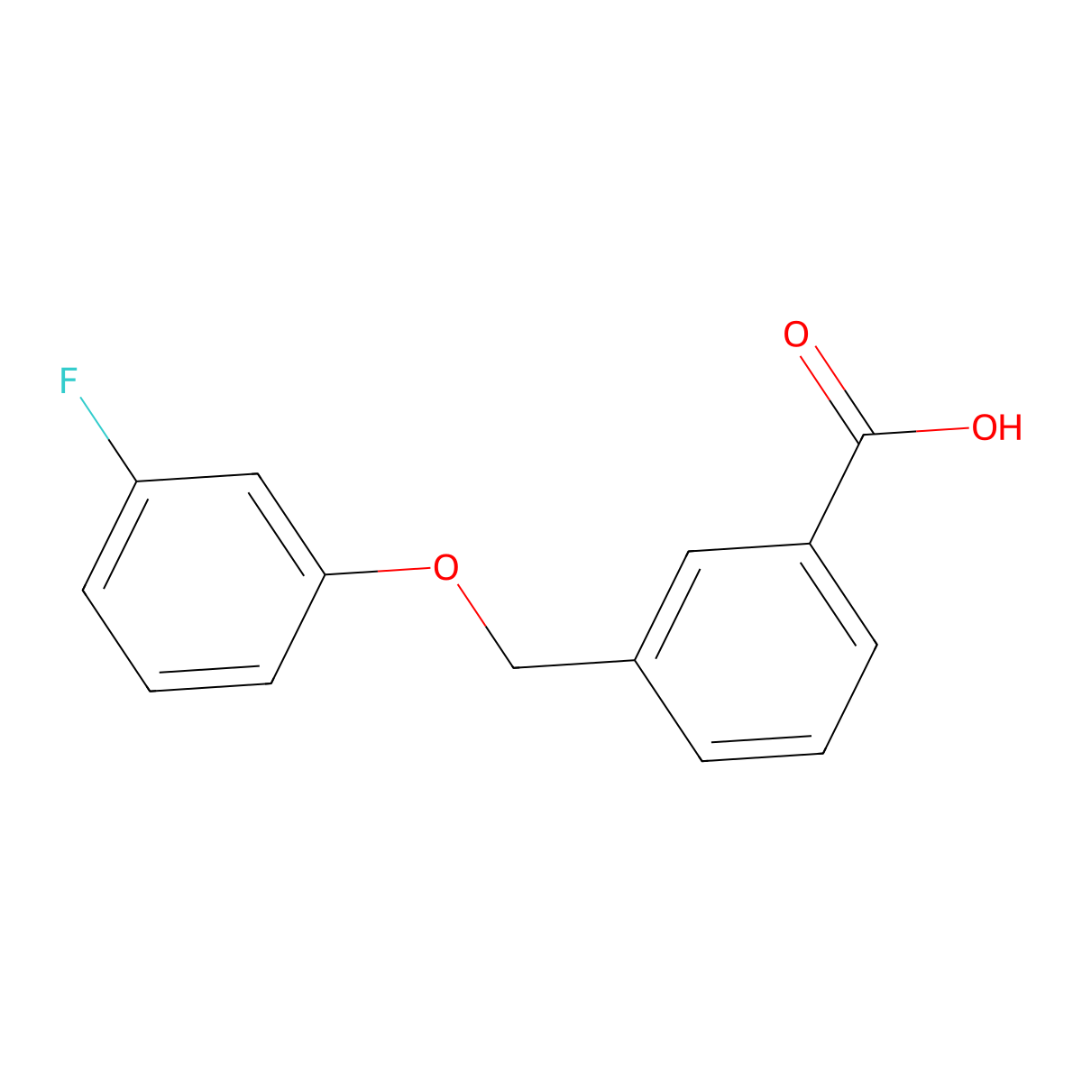 3-(3-Fluorophenoxymethyl)benzoic acid molecular structure, CAS 1019462-57-7