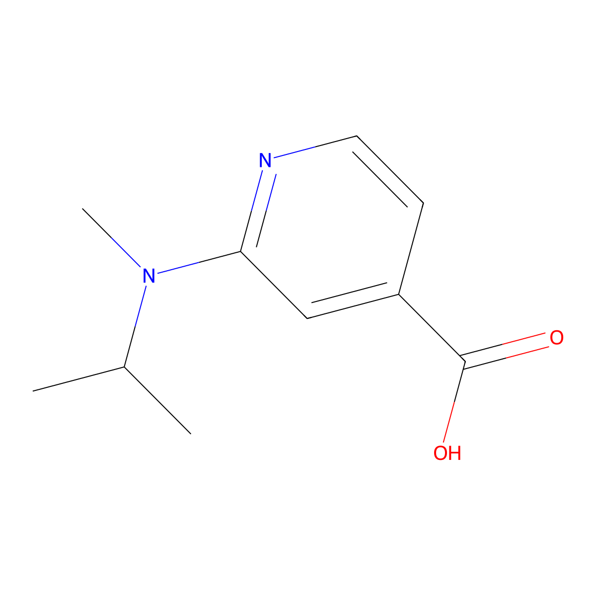 2-(Isopropyl(methyl)amino)isonicotinic acid molecular structure, CAS 1019466-22-8