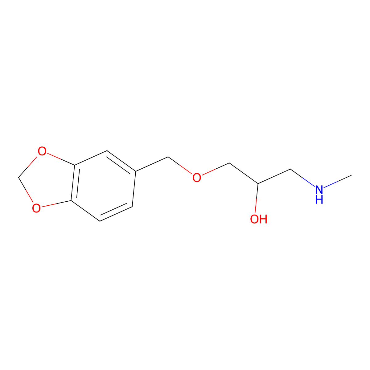 [3-(2H-1,3-benzodioxol-5-ylmethoxy)-2-hydroxypropyl](methyl)amine molecular structure, CAS 1019477-36-1