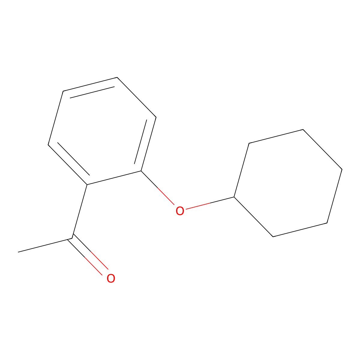 1-[2-(Cyclohexyloxy)phenyl]ethanone molecular structure, CAS 1019478-11-5