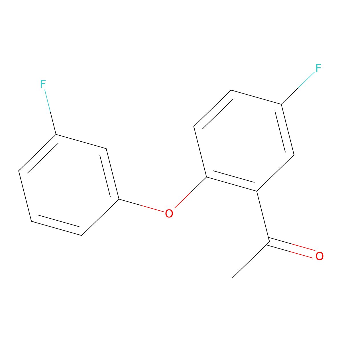 1-[5-Fluoro-2-(3-fluorophenoxy)phenyl]ethan-1-one molecular structure, CAS 1019479-77-6